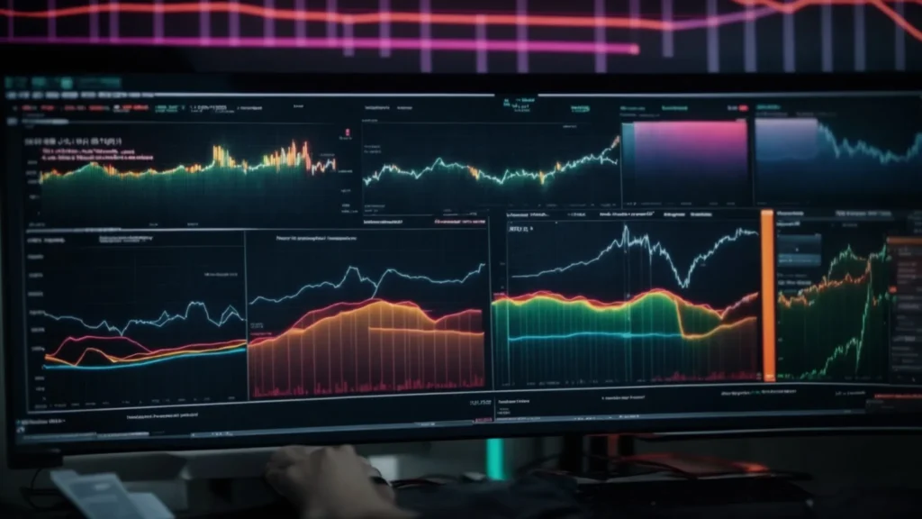 a computer screen displays colorful graphs and charts analyzing sales performance.